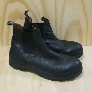 Polo Ralph Lauren Black Leather Oslo Chelsea Boots New without box 12